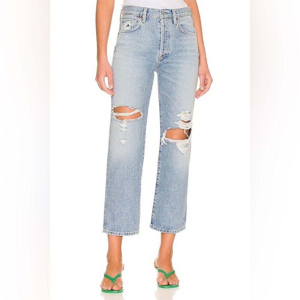 Citizens of Humanity Emery Crop Relaxed Straight in Heatwave - Size 27